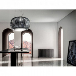 Elica INTERSTELLAR IXBL/F/65 - Cappa Filtrante Sospesa, Vetro Nero, 65 cm, PRF0151809, A