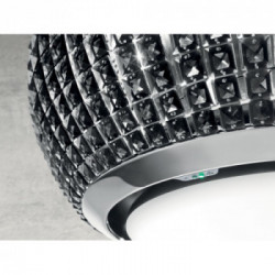 Elica INTERSTELLAR IXBL/F/65 - Cappa Filtrante Sospesa, Vetro Nero, 65 cm, PRF0151809, A