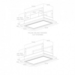 Elica LULLABY @ WH WOOD/A/120 - Cappa Aspirante ad Isola, 120 cm, 770 m³/h, PRF0167048, A