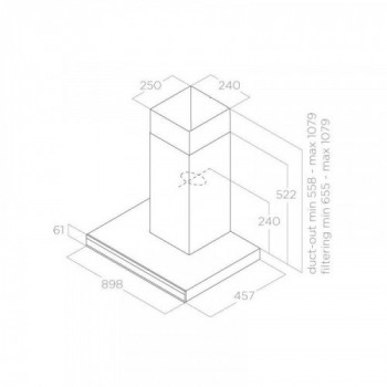 Elica ADÉLE BLIX/A/90 -... 2