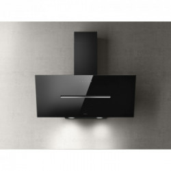 Elica SHY S BL/A/90 - Cappa Aspirante a Parete, 650 m³/h, 90 cm, Nero, Acciaio Inossidabile, Classe A, PRF0166933