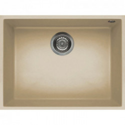 Elleci LKQ11095BSO - Lavello quadra 110, 58,5X44, 1V, champagne sottotop