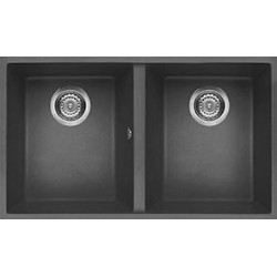 Elleci LKQ35099BSO - Lavello quadra 350, 76X43,5, 2V, dark grey