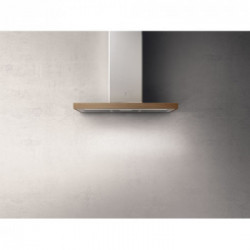 Elica BIO WH/A/90 USB ROVERE - Cappa Aspirante a Parete, Bianco, Legno, 757 m³/h, PRF0147266, A+