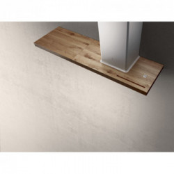 Elica BIO WH/A/90 USB ROVERE - Cappa Aspirante a Parete, Bianco, Legno, 757 m³/h, PRF0147266, A+