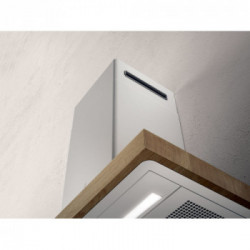 Elica BIO WH/A/90 USB ROVERE - Cappa Aspirante a Parete, Bianco, Legno, 757 m³/h, PRF0147266, A+