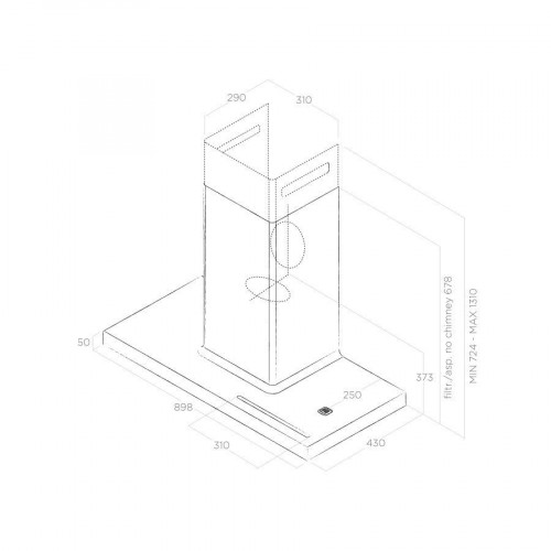 Elica BIO WH/A/90 USB ROVERE - Cappa Aspirante...