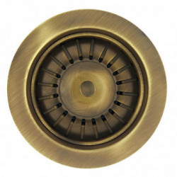 Elleci APM1VCTPGO - piletta 3,5 con troppo pieno 1 via ottone anticato - golden