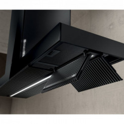 Elica HAIKU ISLAND BL/A/180 - Cappa Aspirante ad Isola, Vetro Nero, 180 cm, PRF0146287, A