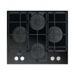 Hotpoint HAGS 61F/BK - Piano Cottura a Gas, 4 Fuochi, 60 cm