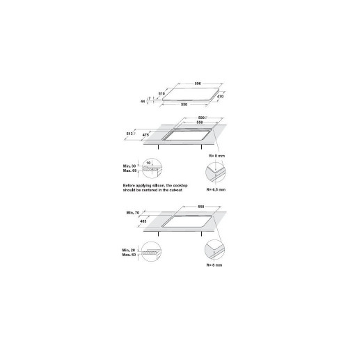 Hotpoint HAGS 61F/BK - Piano Cottura a Gas, 4...