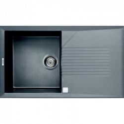 Elleci LGT40048 - Lavello tekno 400, 86X50, 1VG, grigio cemento