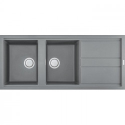 Elleci LKB50097 - Lavello best 500, 116X51, 2VG, light grey