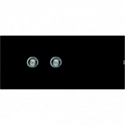 Elleci LGL50054 - Lavello living 500, 116X50, 2VG, nero pietra