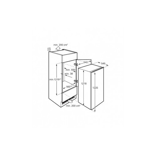 Aeg SKB512E1AS - Frigorifero da incasso...