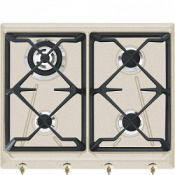 Smeg SRV864AVOGH2 - Piano Cottura a Gas, 4 Fuochi, 60 cm, Avena