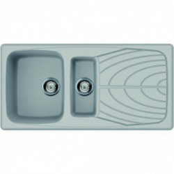 Elleci LMM47579 - Lavello master 475, 100x50, 2VG, aluminium