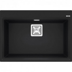 Elleci LGK12040 - Lavello karisma 120, 70X50, 1V, nero con troppo