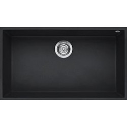 Elleci LGQ13059BSO - Lavello quadra 130, 76x44, 1V, antracite sottotop