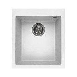 Elleci LGQ10068 - Lavello quadra 100, 41x50, 1V, bianco