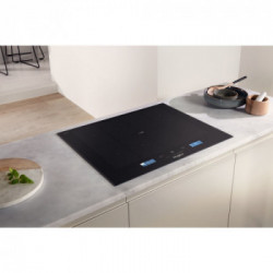 Whirlpool SMP 658C/NE/IXL - Piano Cottura ad Induzione, FlexiFull, Vetroceramica Nero, 65 cm 