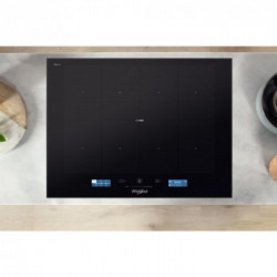 Whirlpool SMP 658C/NE/IXL - Piano Cottura ad Induzione, FlexiFull, Vetroceramica Nero, 65 cm 