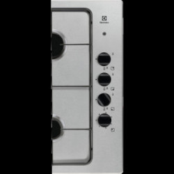 Electrolux EGL62821OX - Piano Cottura a Gas ed Elettrico, Inox, 60 cm