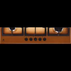 Electrolux KGS9536T - Piano Cottura a Gas, Tripla Corona, Terra di Francia, 90 cm