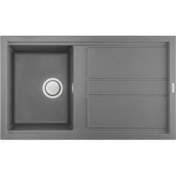 Elleci LGB40048 - Lavello best 400, 86X51, 1VG, grigio cemento