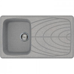 Elleci LGM40055 - Lavello master 400, 86x50, 1VG, grigio pietra