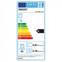 Indesit IFVR 800 H AV - Forno Elettrico da Incasso, 59.5 cm, 65 Litri, Avena, Classe A