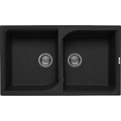 Elleci LGE45054 - Lavello ego 450, 86X50, 2V, nero pietra