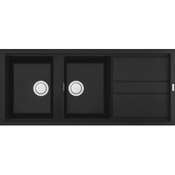 Elleci LGB50040 - Lavello best 500, 116x51, 2VG, nero