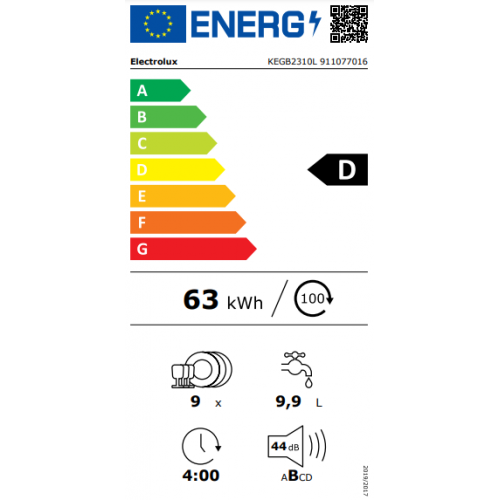 Electrolux KEGB 2310 L - Lavastoviglie AirDry,...