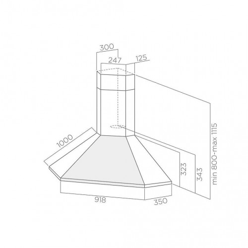 Elica ACUTA IX/F/100 - Cappa Filtrante ad...