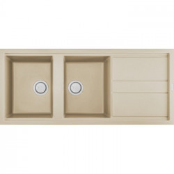 Elleci LKB50095 - Lavello best 500, 116X51, 2VG, champagne