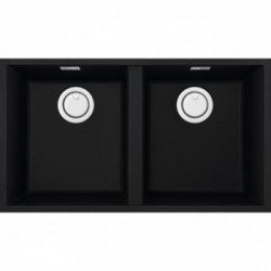 Elleci LKQ35086BIN - Lavello integra 350, 76x43,5, 2V, black installazione