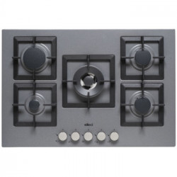 Elleci PMSP75173CS - Piano cottura PLANO, 75 cm, 5 Fuochi