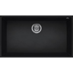 Elleci LKQ13086BSO - Lavello quadra 130, 76x44, 1V, black sottotop
