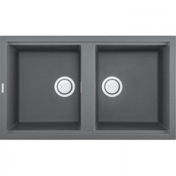 Elleci LMB45073 - Lavello best 450, 86x51, 2V, titanium