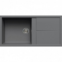 Elleci LMU48073 - Lavello unico 480, 100X50, 1VG, titanium