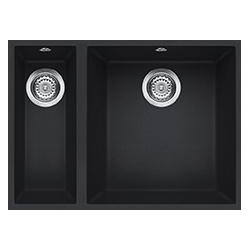 Elleci LGQ15059BSO - Lavello quadra 150, 59x50, 2V, antracite sottotop