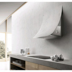Elica NUAGE DRYWALL/F/75 - Cappa Filtrante a Parete, Inox Pannellabile, 75 cm, PRF0096484, A