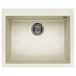Elleci LGQ11062 - Lavello quadra 110, 61x50, 1V, bianco antico