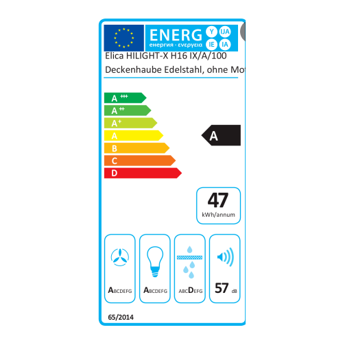 Elica HILIGHT-X H16 IX/A/100 - Cappa Aspirante...