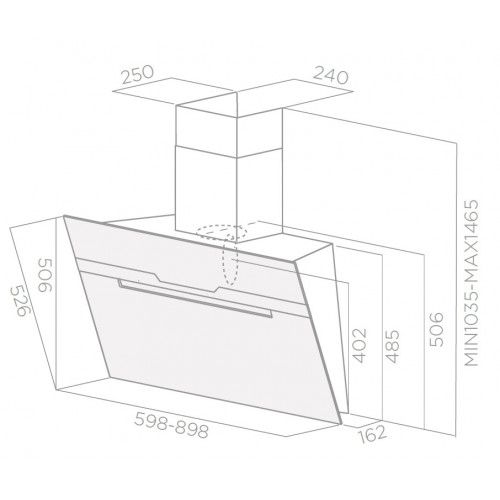 Elica MAJESTIC BL/A/90 - Cappa Aspirante a...