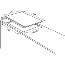 Electrolux PS750RUV - Piano Cottura a Gas, REX Line Rustico, Tripla Corona, Sabbia, 5 Fuochi, 75 cm