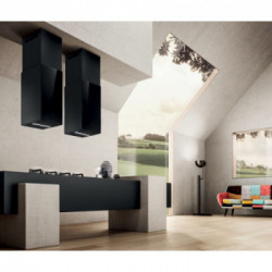 Elica HAIKU ISLAND BL/A/32 - Cappa Aspirante ad Isola, Vetro Nero, 32 cm, PRF0146285, A