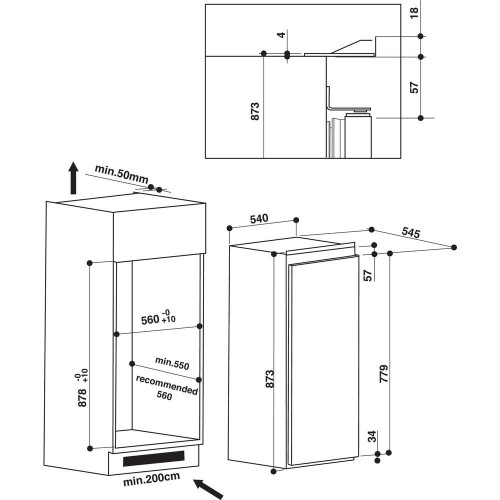 Hotpoint BF 901 E AA - Congelatore da Incasso,...