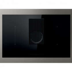 Elica NIKOLATESLA PRIME BL/A/83 - Piano Induzione con Cappa Aspirante Integrata, Vetro Nero e Ghisa, PRF0138475, A